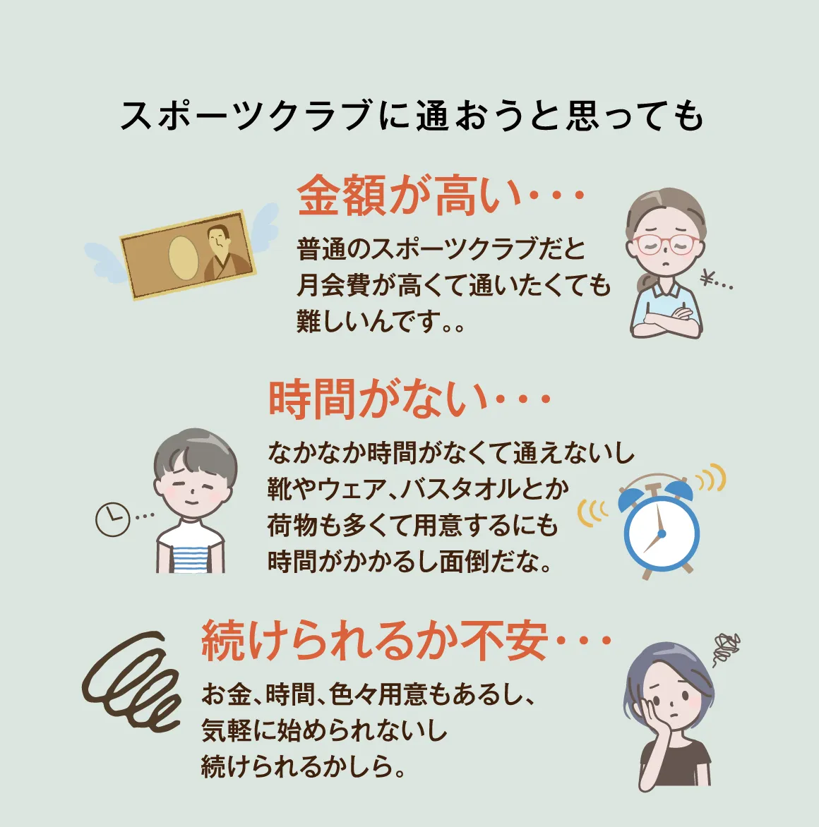続けられるか不安