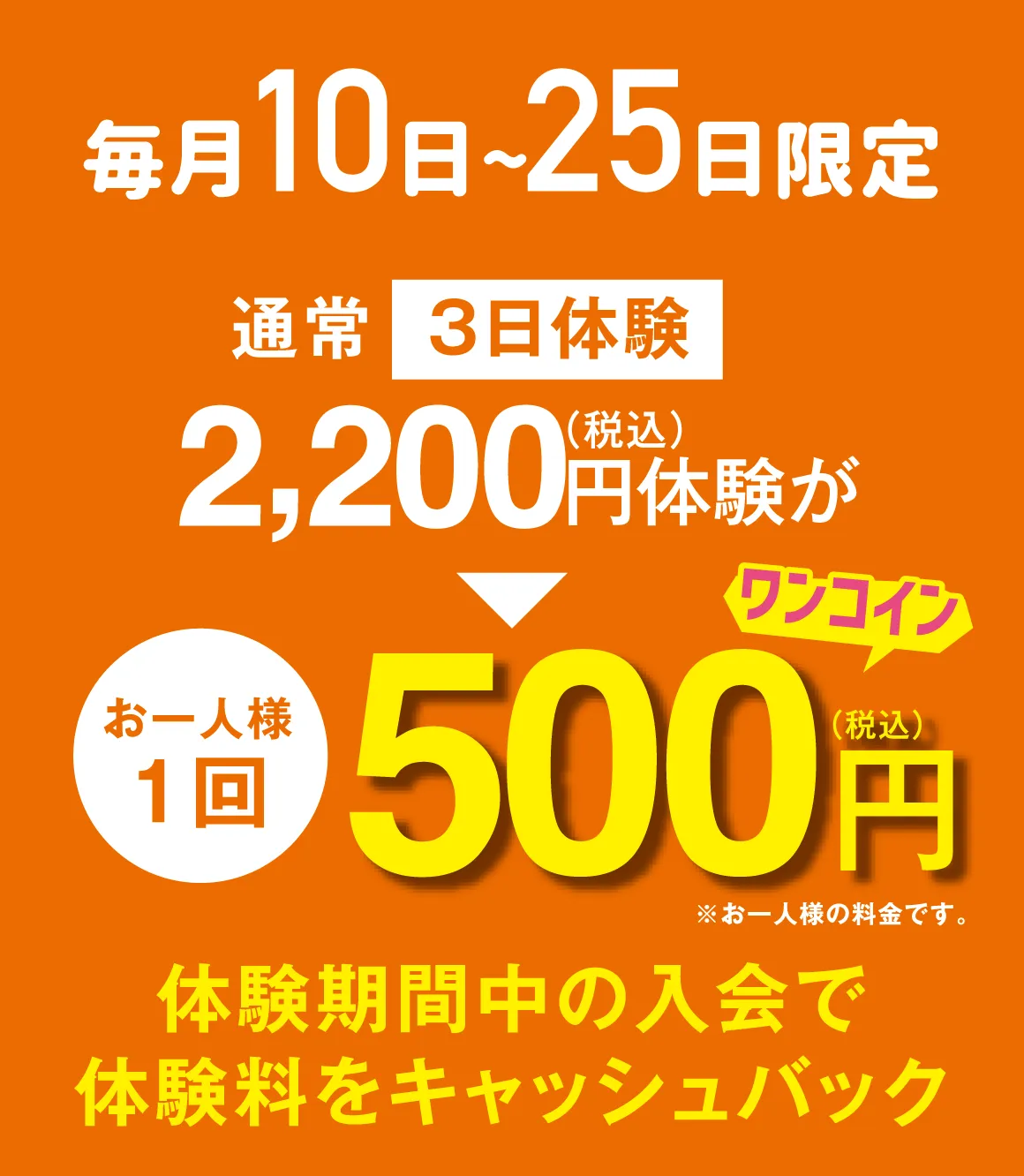 毎月10日〜25日